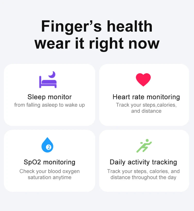 Smart Health Ring Men Women
