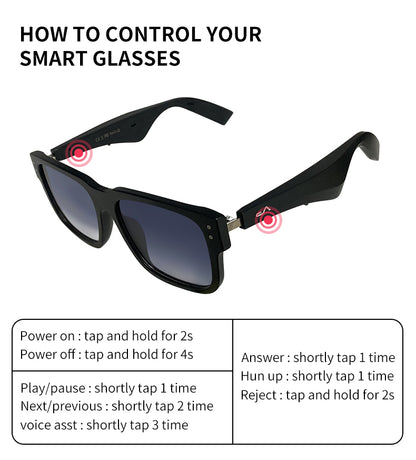 Smart Glasses With TWS Headphone